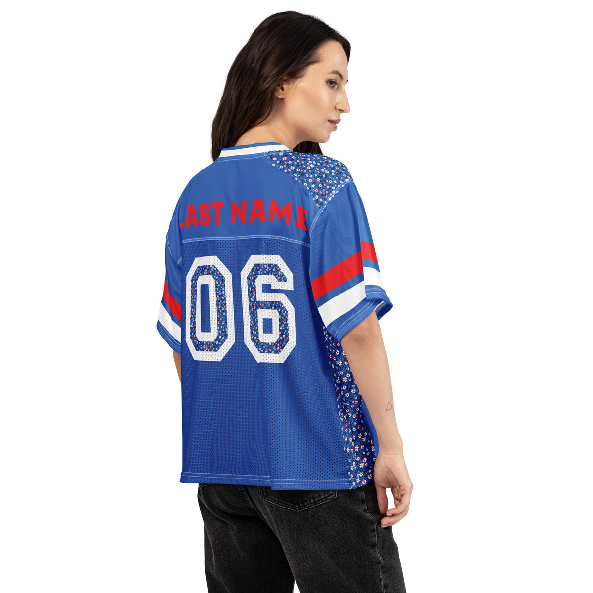 Boxy Football Jersey - Creek #1 Fan CUSTOM