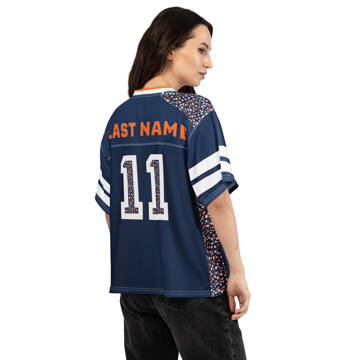 Boxy Football Jersey - Hawks #1 Fan CUSTOM