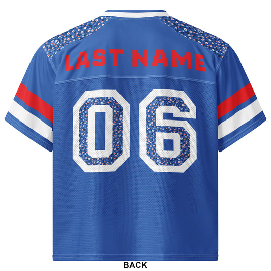 Boxy Football Jersey - Creek #1 Fan CUSTOM