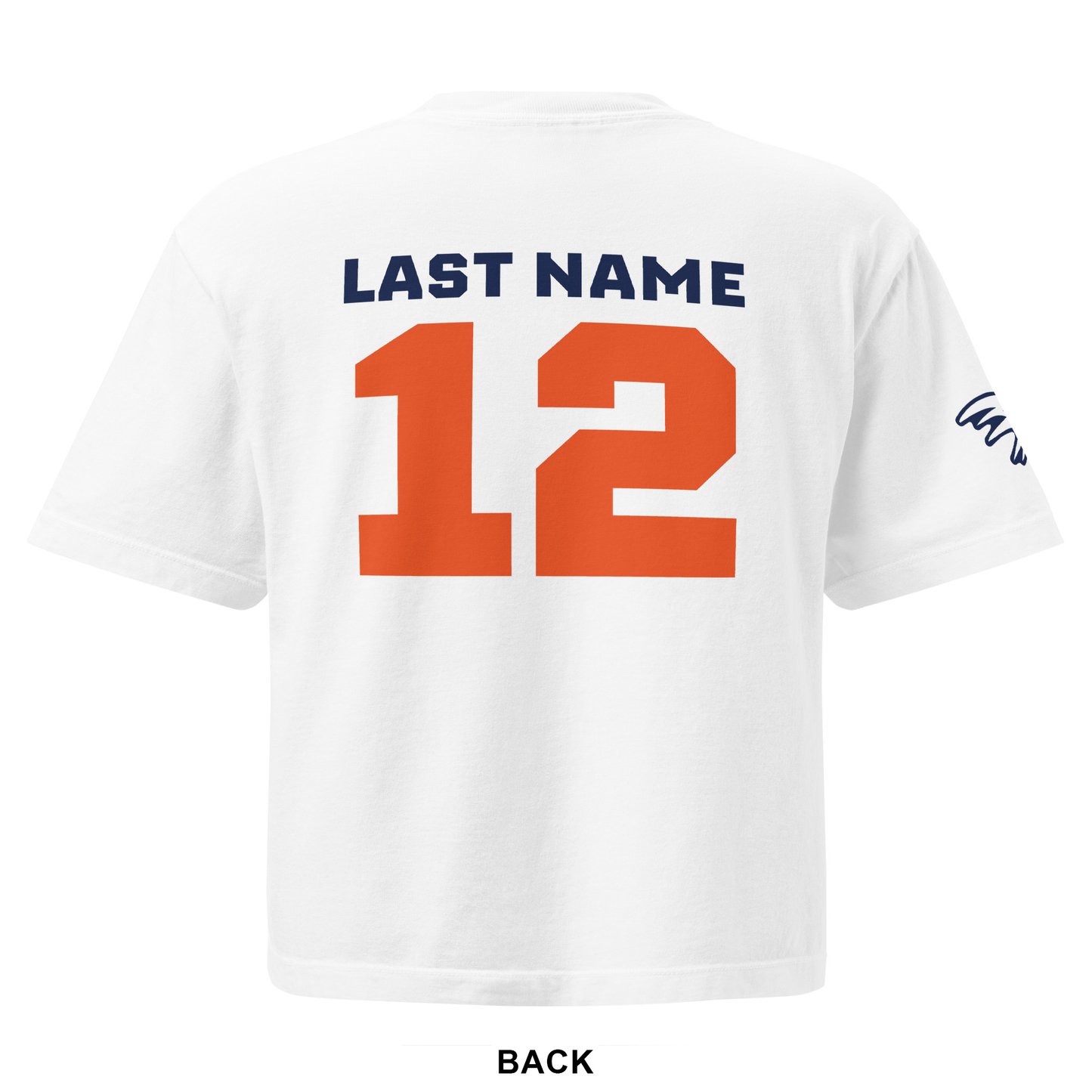 Women’s Boxy Tee - Parker Hawks Football CUSTOM
