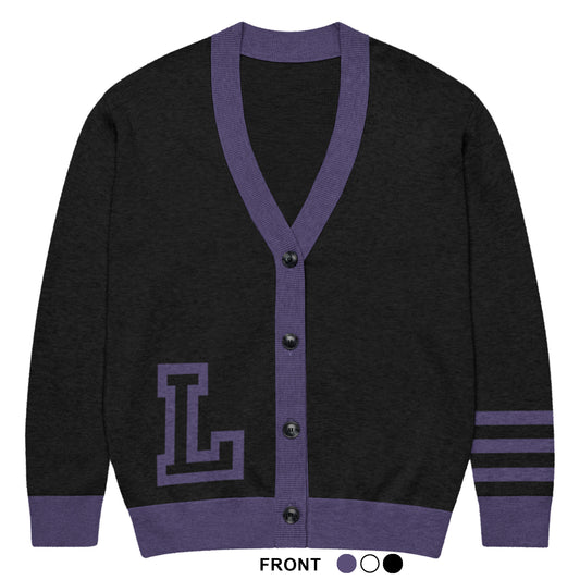 Knit Cardigan Sweater - Lutheran Game Day