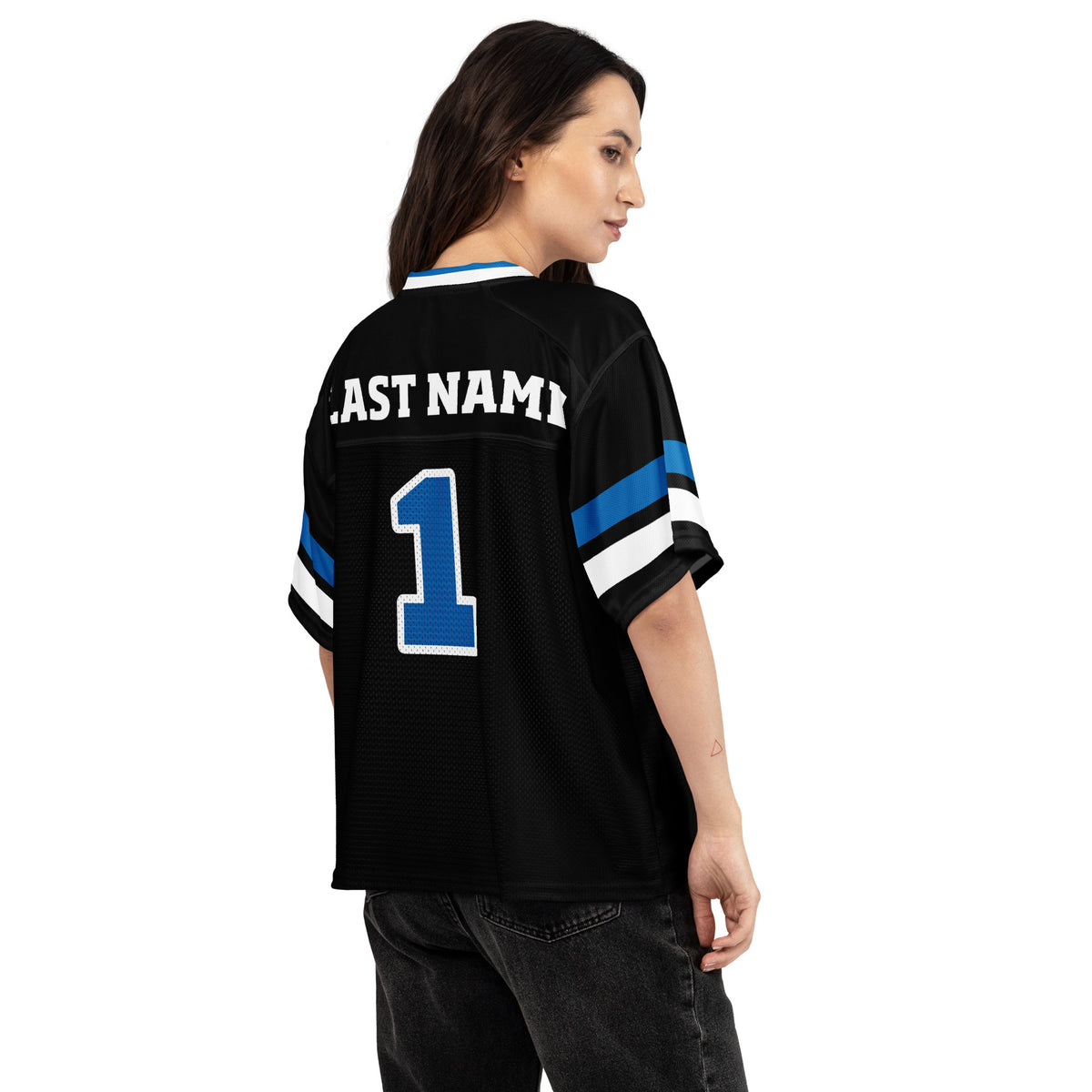 Boxy Football Jersey - Denver Christian Black Out CUSTOM
