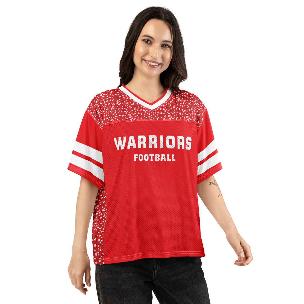 Boxy Football Jersey - Warriors #1 Fan CUSTOM