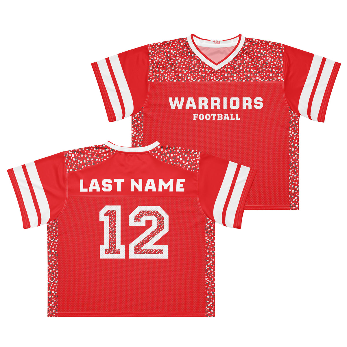 Boxy Football Jersey - Warriors #1 Fan CUSTOM