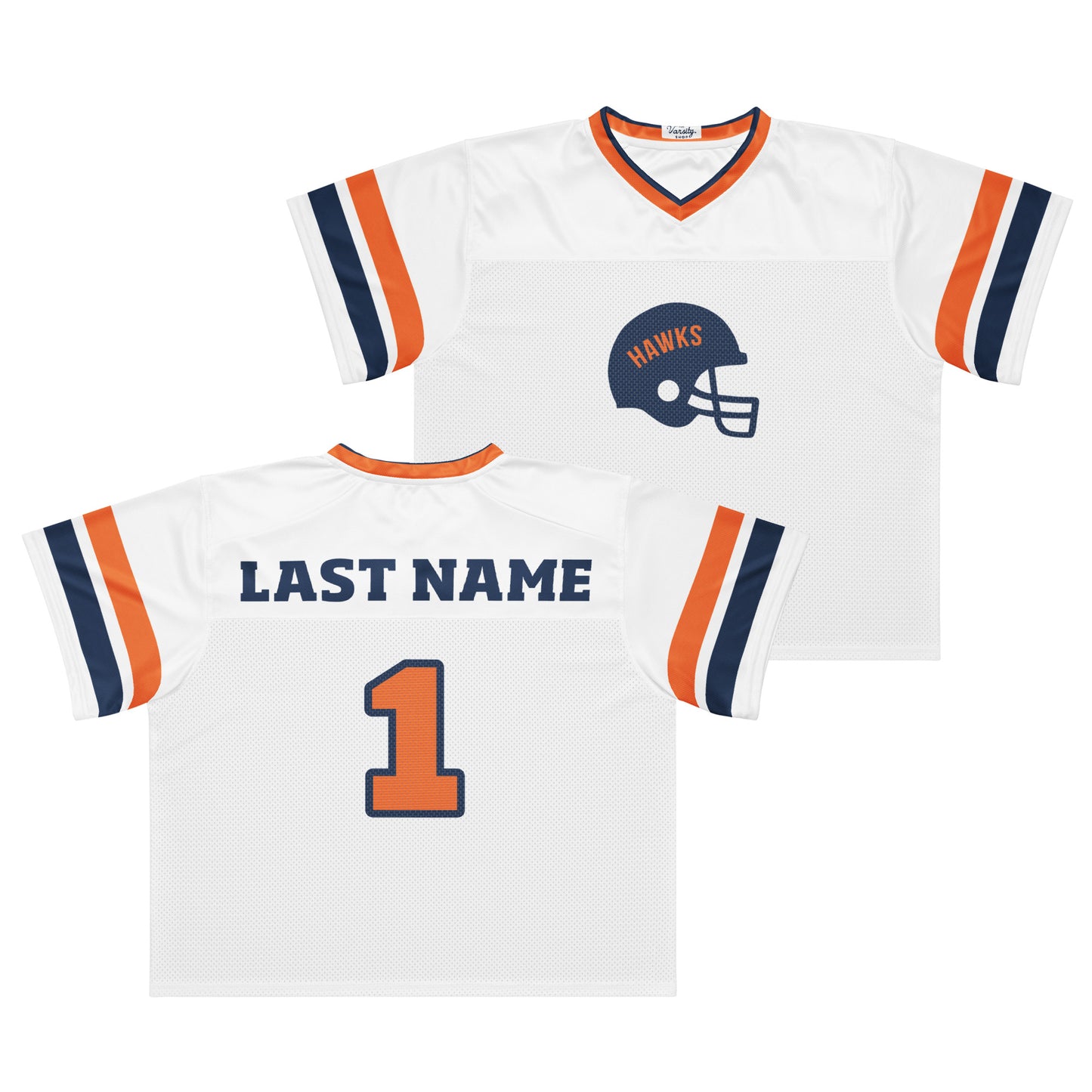 Boxy Football Jersey - Hawks Old School CUSTOM
