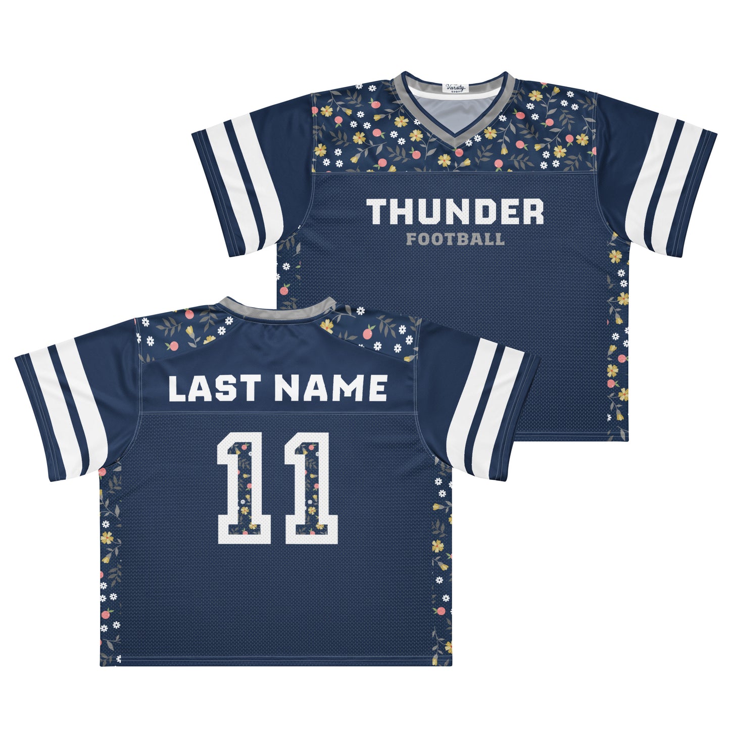 Boxy Football Jersey - Thunder #1 Fan CUSTOM