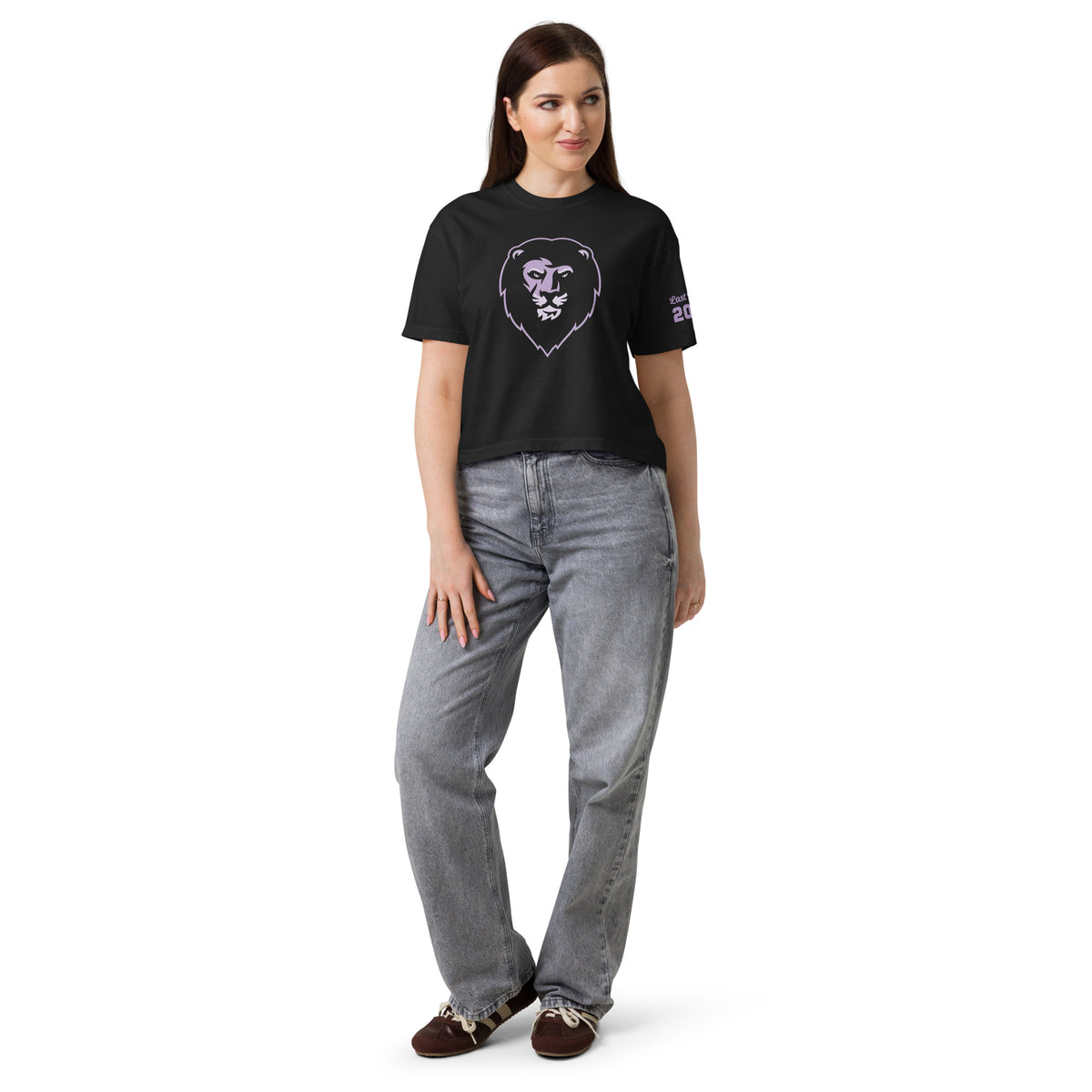 Women’s Boxy Tee - Lutheran Poms Mom