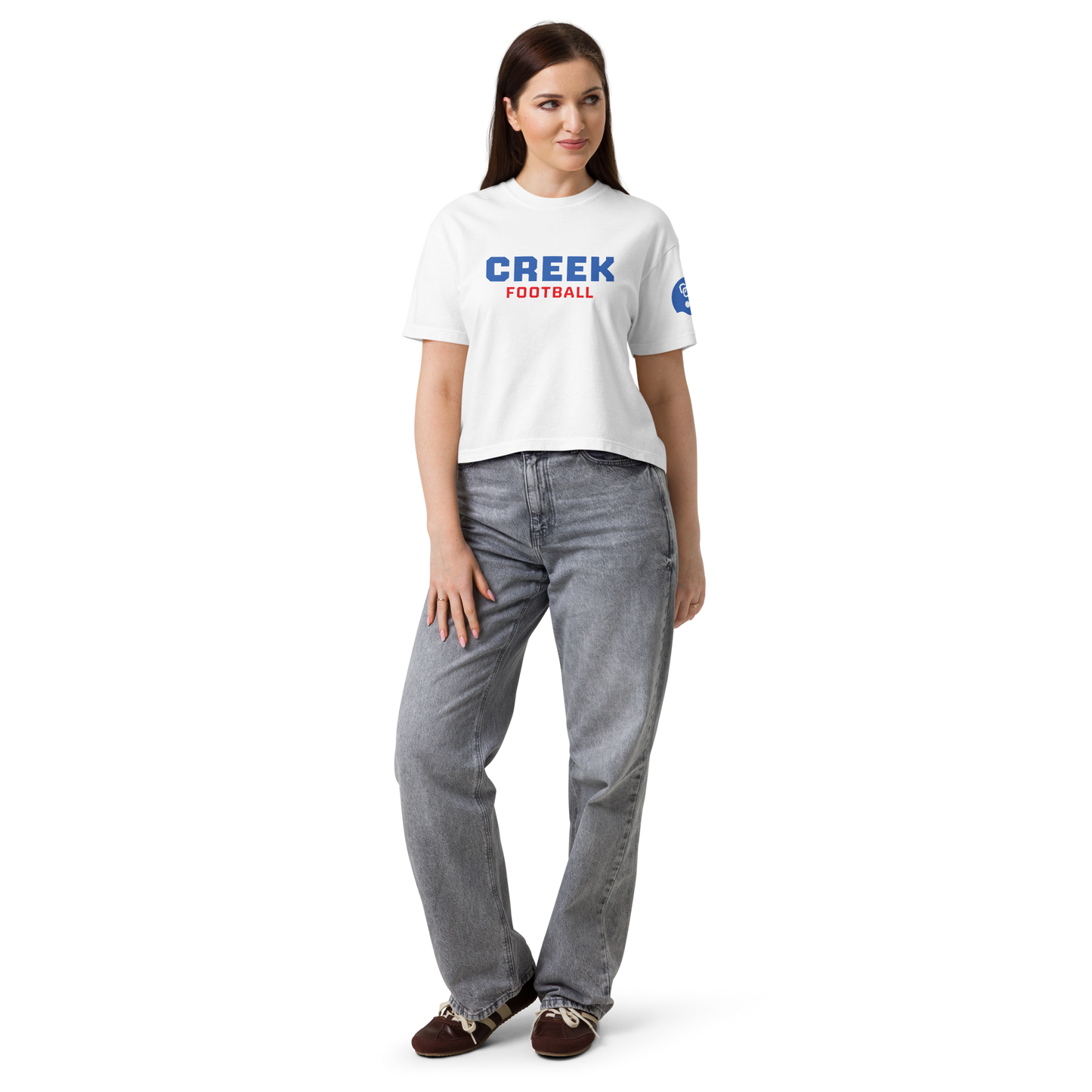 Women’s Boxy Tee - Creek Football CUSTOM